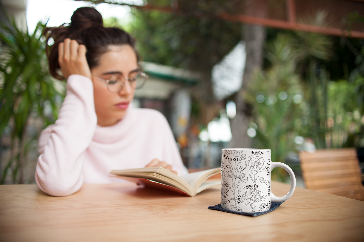 Fuck The Tories Flower Mug