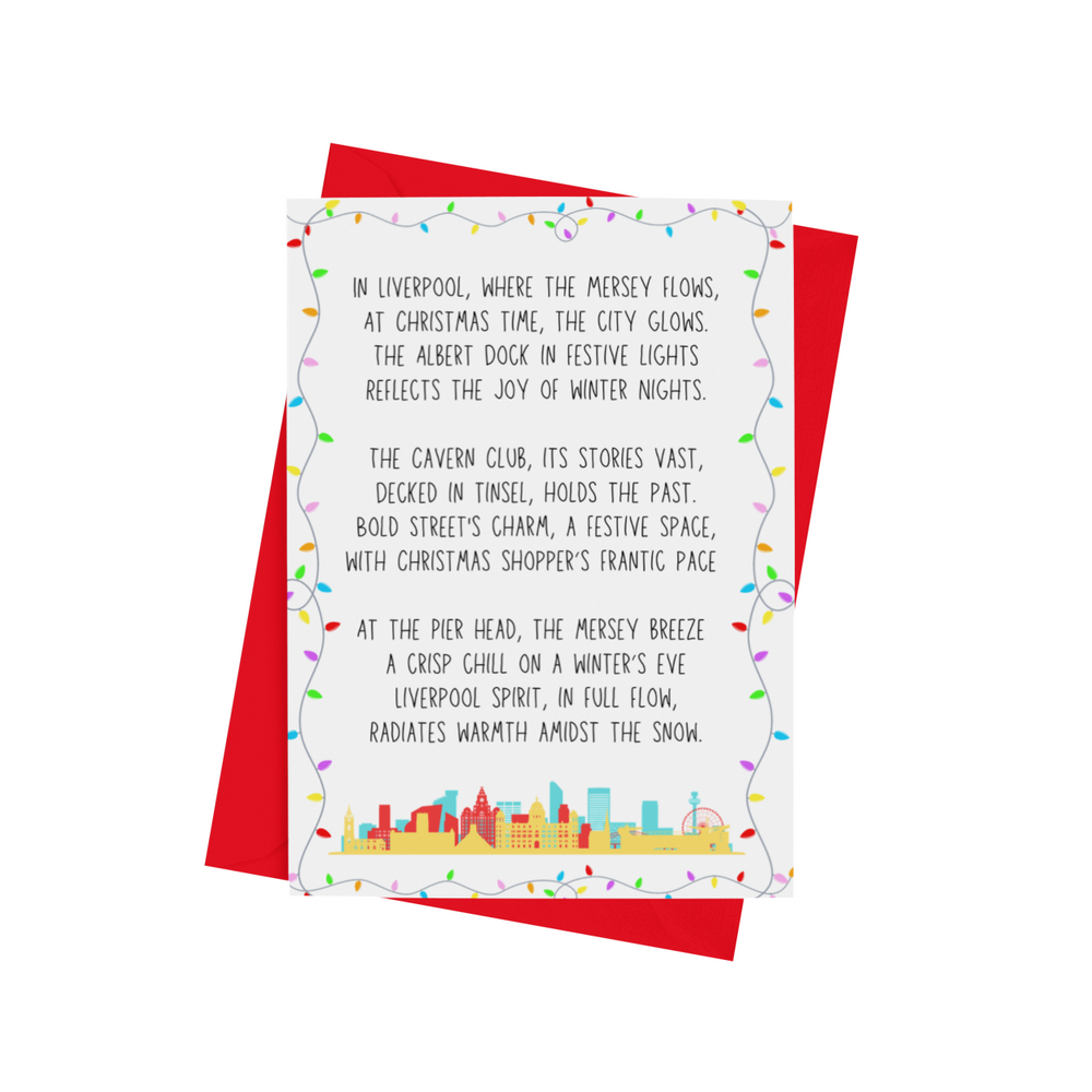 Liverpool At Christmas Poem Card