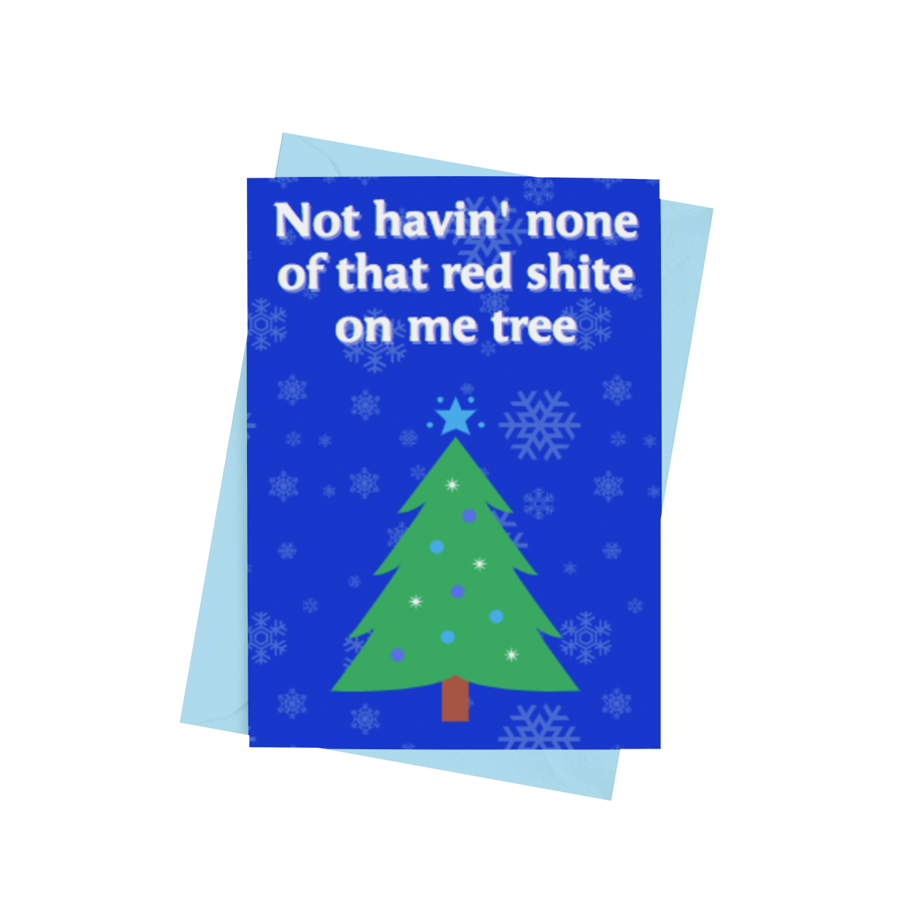 Red Shite Christmas Card