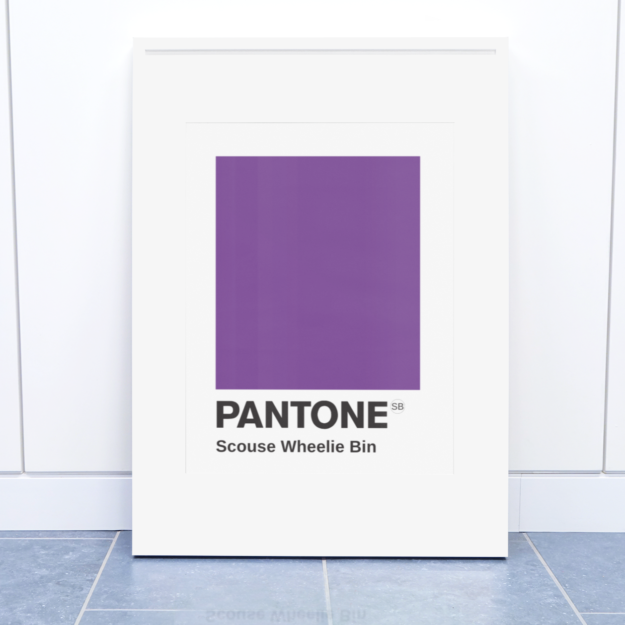 Pantone - Wheelie Bin Purple Print