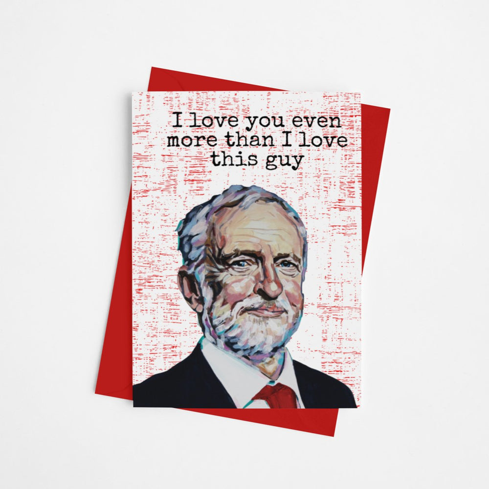 More Than I Love This Guy Valentines Card - Cards - The Scouse Bird Shop