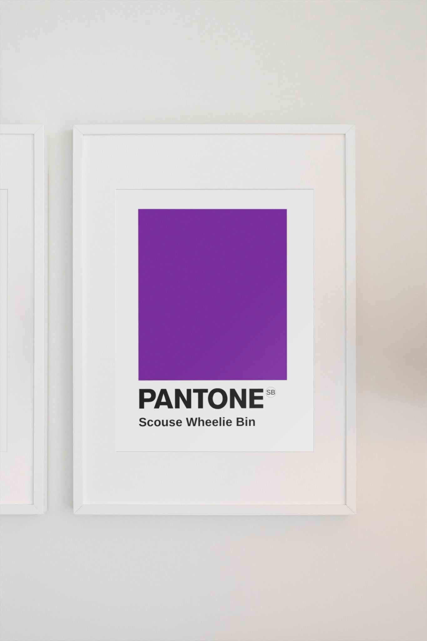 Pantone - Wheelie Bin Purple Print - Print - The Scouse Bird Shop