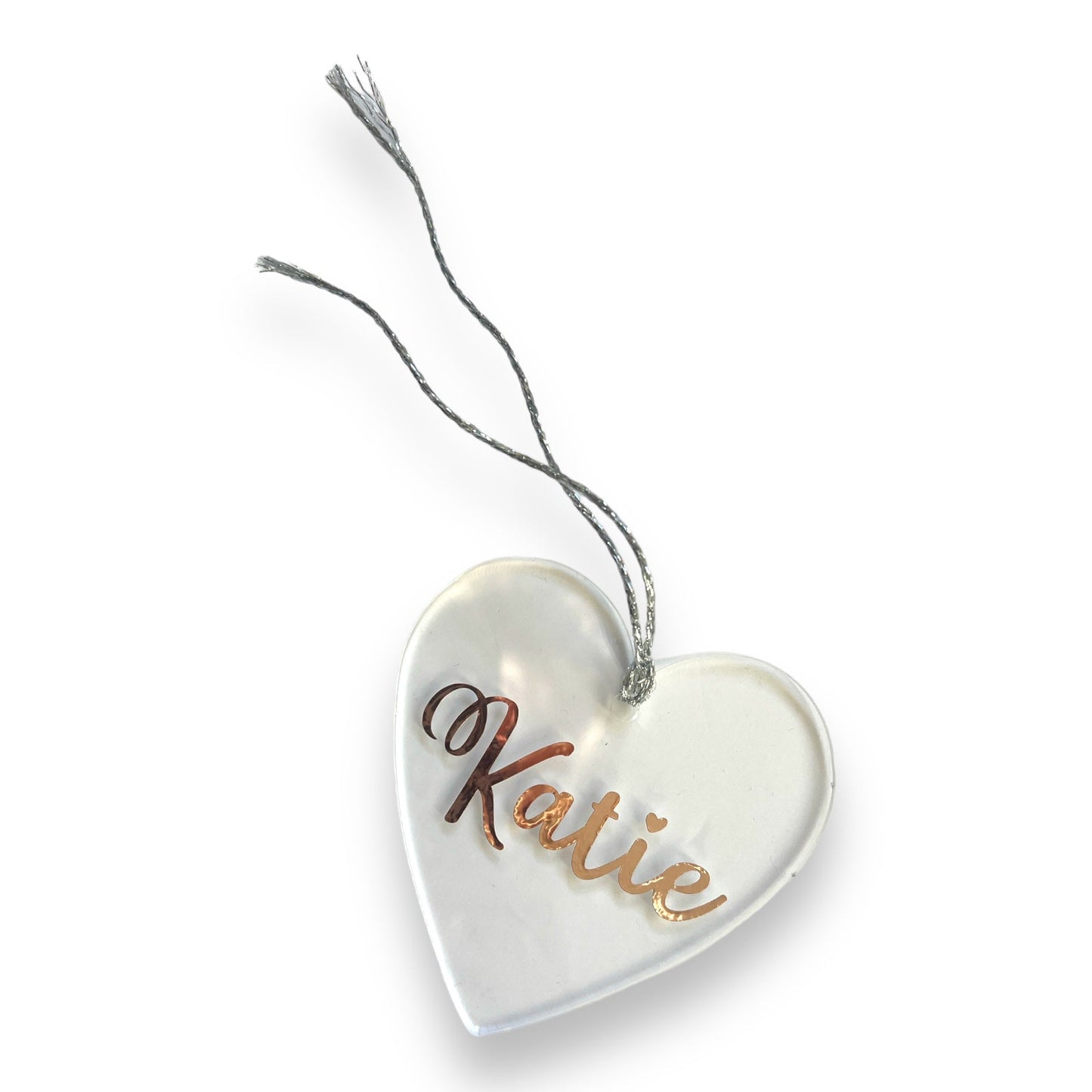 Personalised Heart Hanging Decoration - Christmas Decoration - The Scouse Bird Shop