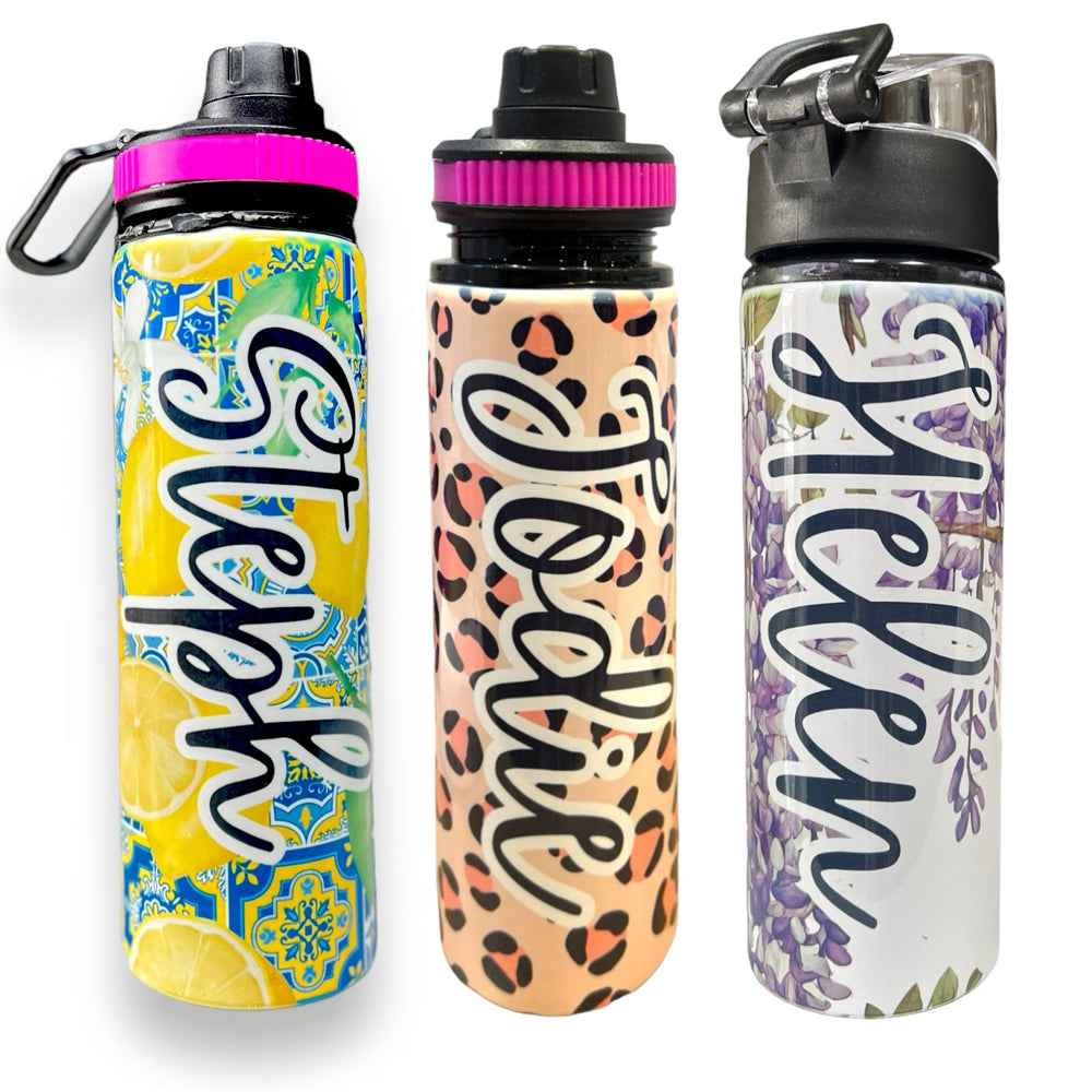 Personalised Sip & Lid Metal Water Bottle - Mug - The Scouse Bird Shop