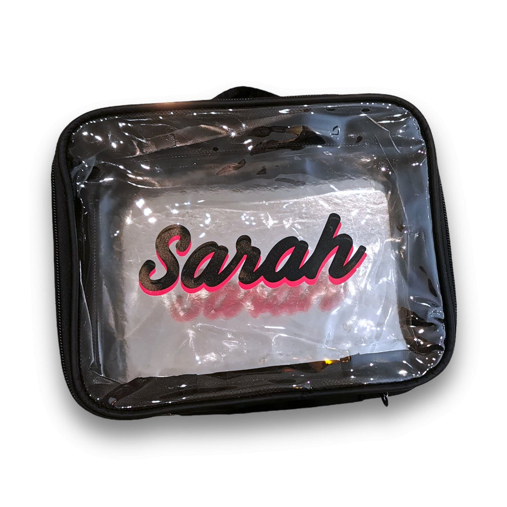 Personalised Transparent Makeup Bag - The Scouse Bird Shop