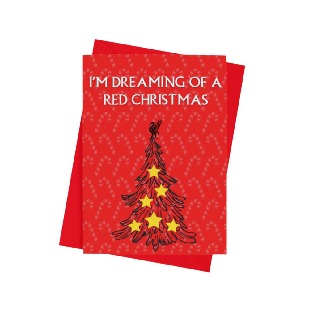 Red Christmas - Christmas Card - Cards - The Scouse Bird Shop