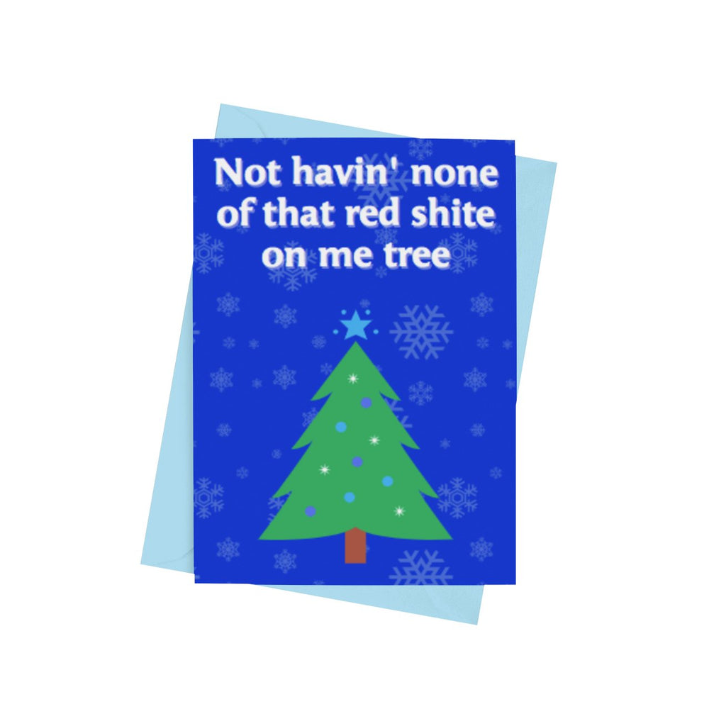 Red Shite Christmas Card - Cards - The Scouse Bird Shop