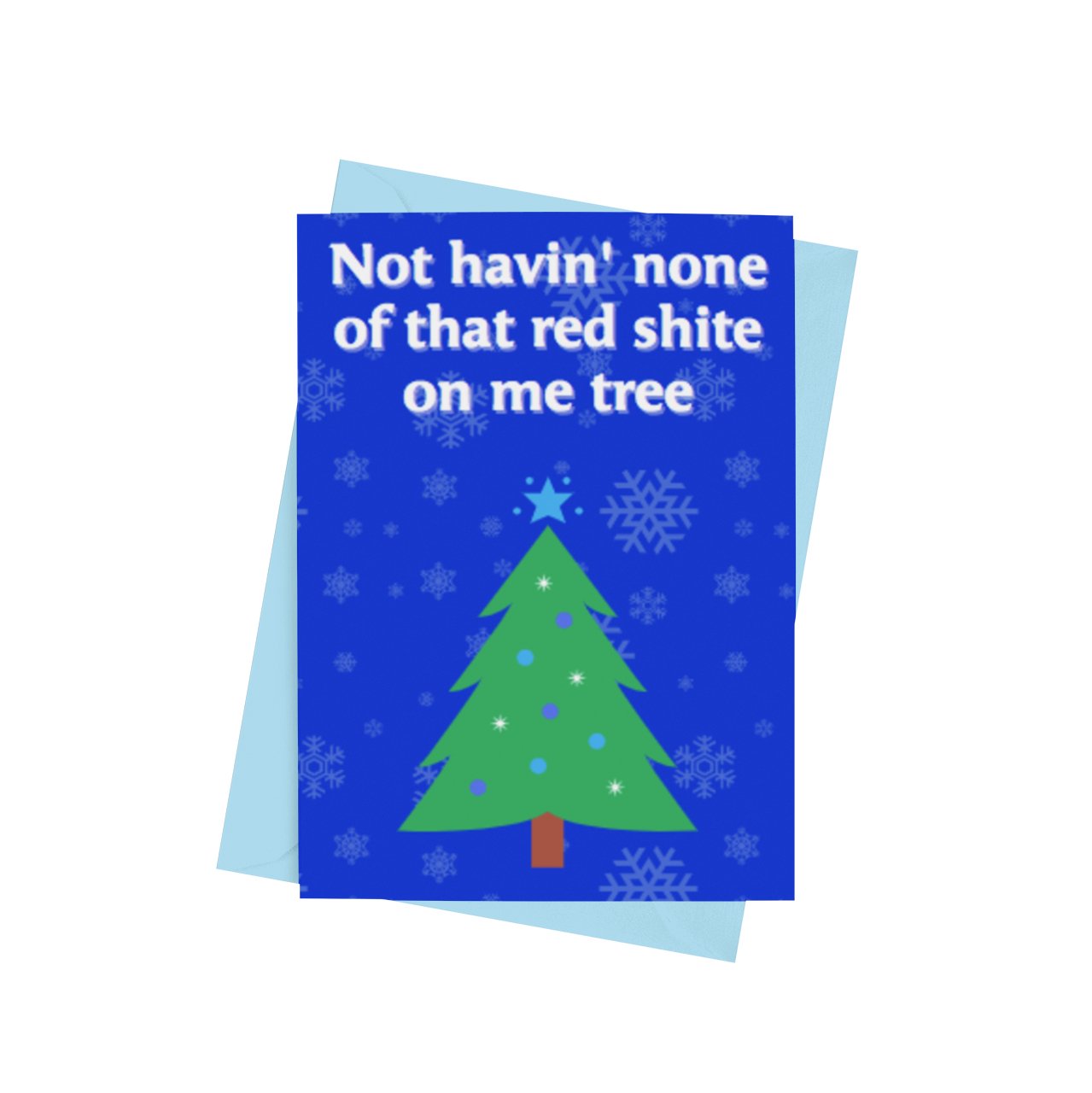 Red Shite Christmas Card - Cards - The Scouse Bird Shop