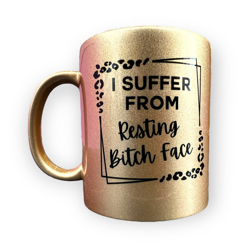 Resting Bitch Face Leopard Print Mug - Mug - The Scouse Bird Shop