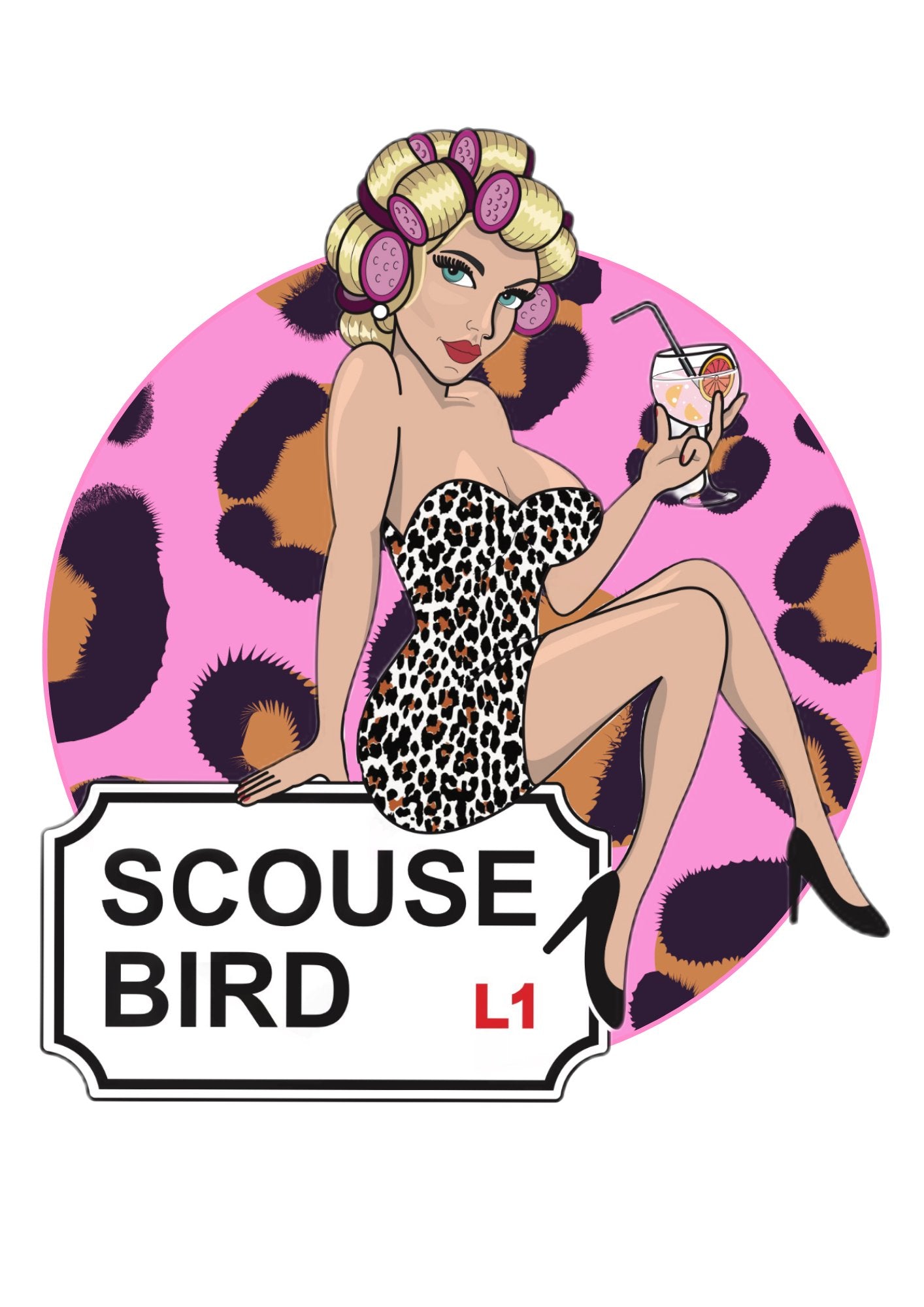 Scouse Bird Aluminium Sign - Print - The Scouse Bird Shop