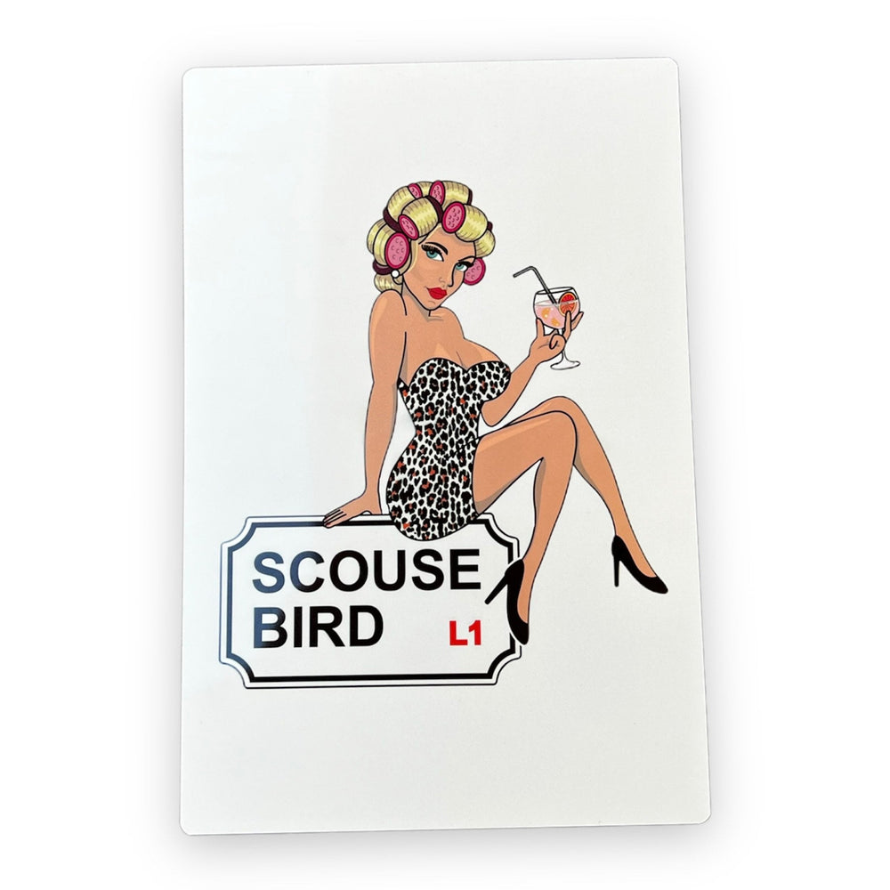 Scouse Bird Aluminium Sign - Print - The Scouse Bird Shop