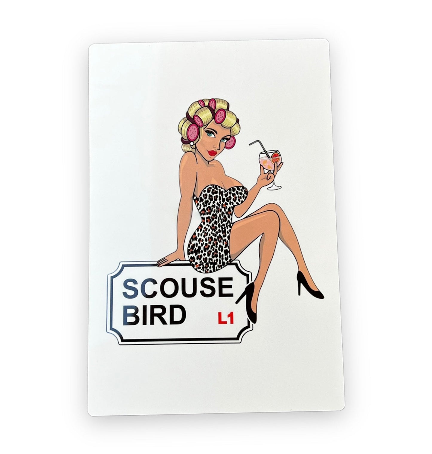 Scouse Bird Aluminium Sign - Print - The Scouse Bird Shop