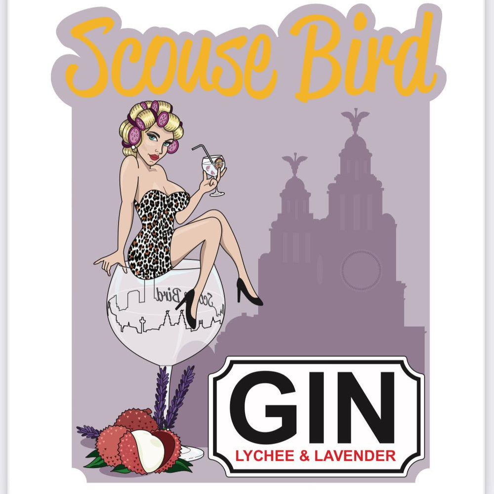 Scouse Bird Lavender & Lychee Gin 70cl - Gin - The Scouse Bird Shop