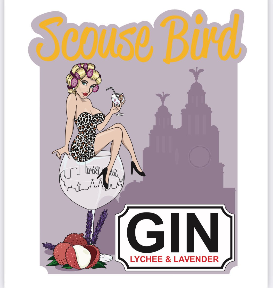 Scouse Bird Lavender & Lychee Gin 70cl - Gin - The Scouse Bird Shop