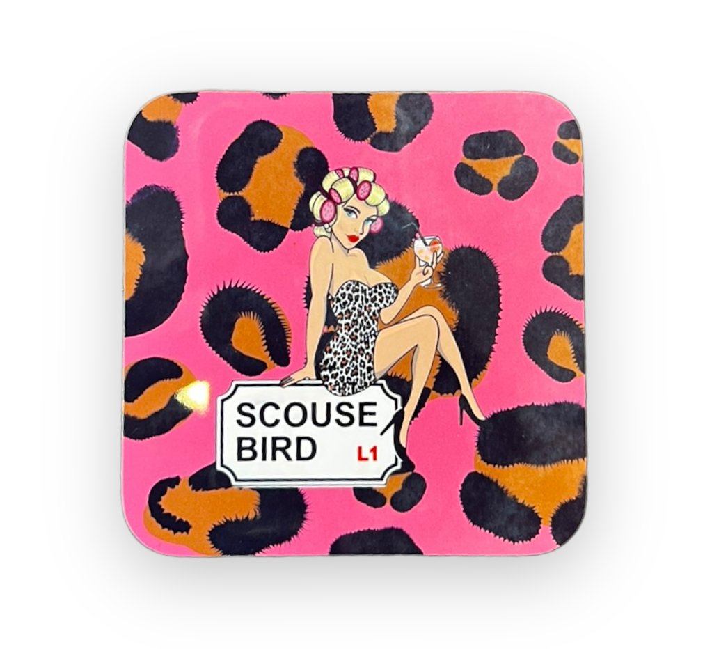 Scouse Bird Leopard Coaster - Coaster - The Scouse Bird Shop