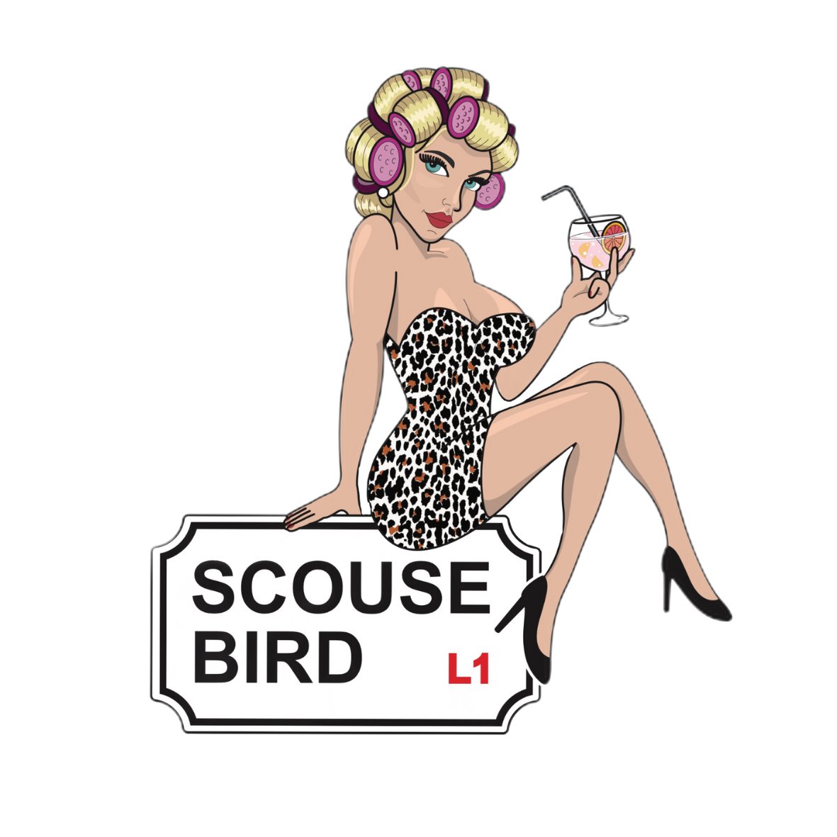 Scouse Bird Logo Waterproof Sticker - Sticker - The Scouse Bird Shop