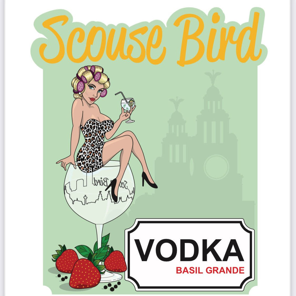 Scouse Bird Strawberry Basil Grande Vodka 70cl - Vodka - The Scouse Bird Shop