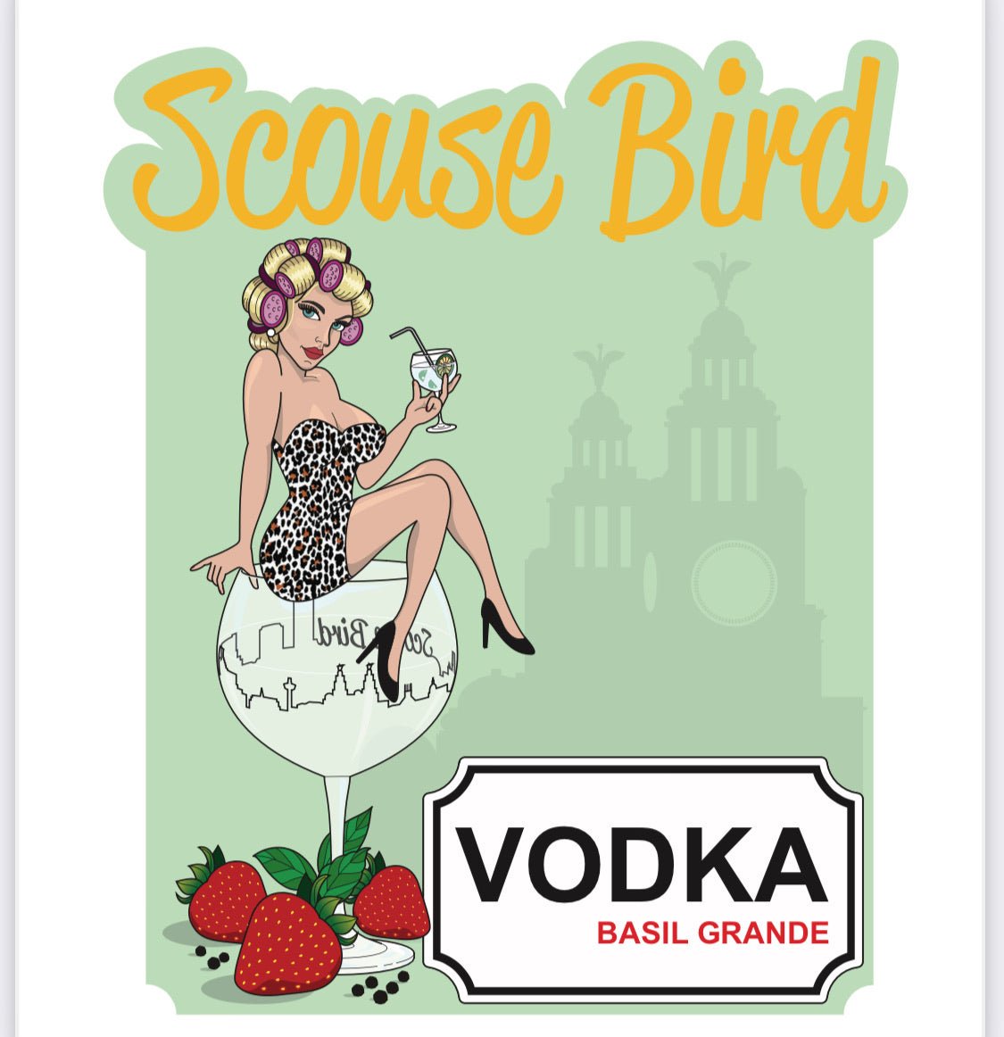 Scouse Bird Strawberry Basil Grande Vodka 70cl - Vodka - The Scouse Bird Shop