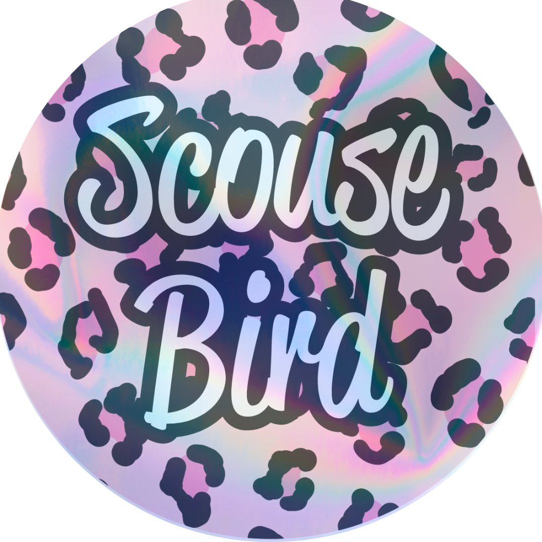 Scouse Bird Text Holographic Waterproof Sticker - Sticker - The Scouse Bird Shop