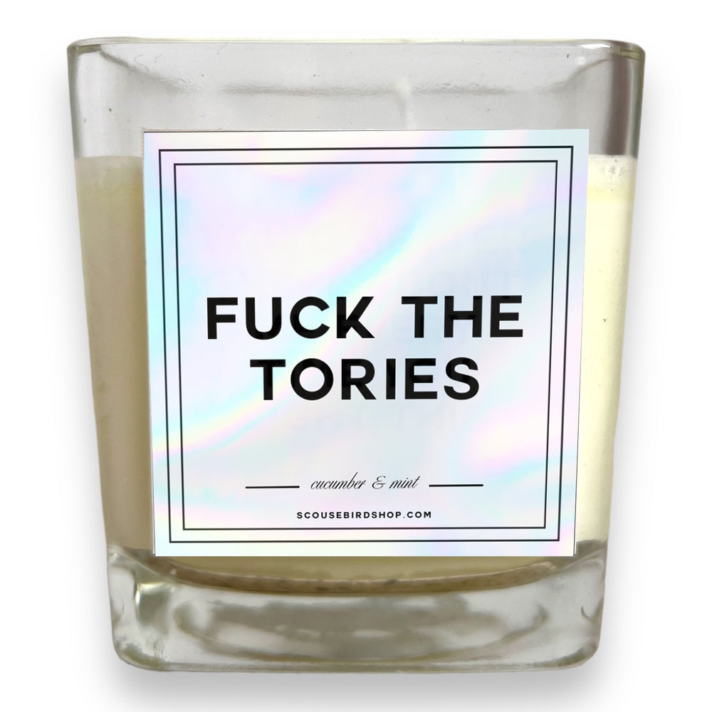 Soy Candle - Fuck The Tories - Candle - The Scouse Bird Shop