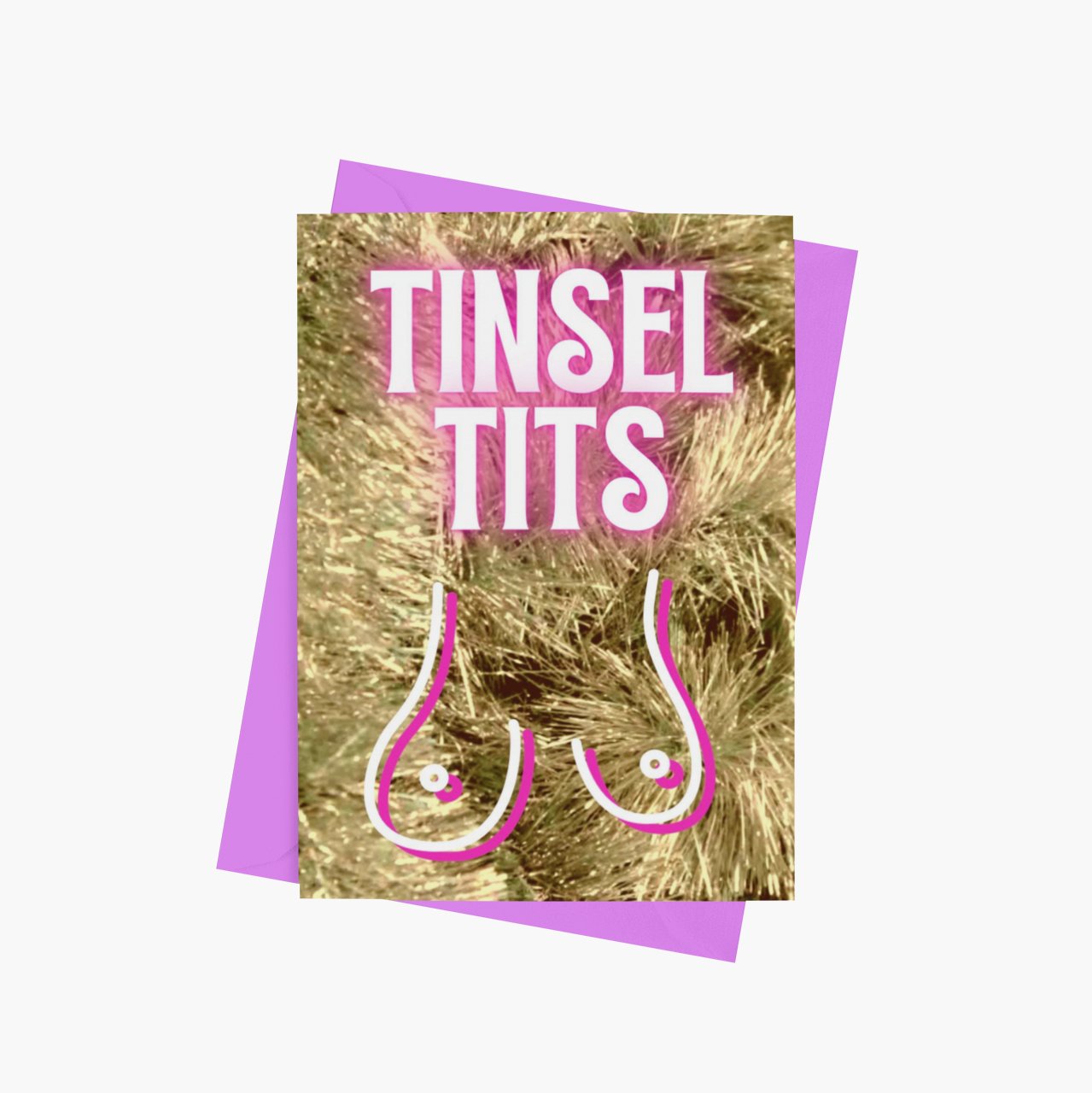 Tinsel Tits Christmas Card - Cards - The Scouse Bird Shop