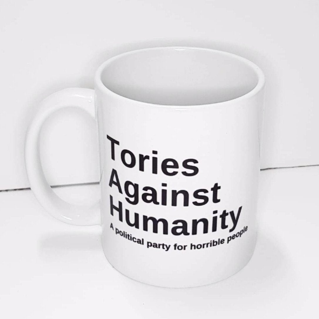 Tories Against Humanity Mug - Charity - Mug - The Scouse Bird Shop