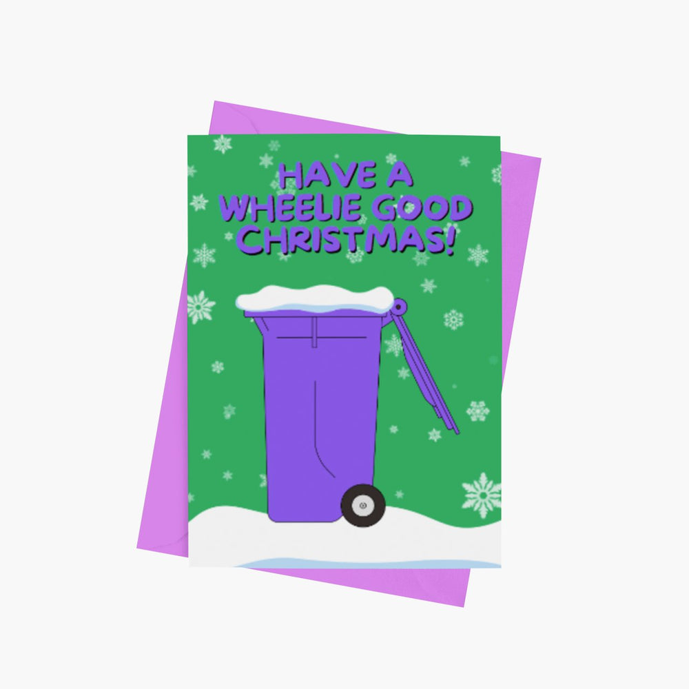 Wheelie Good Christmas Card - Cards - The Scouse Bird Shop