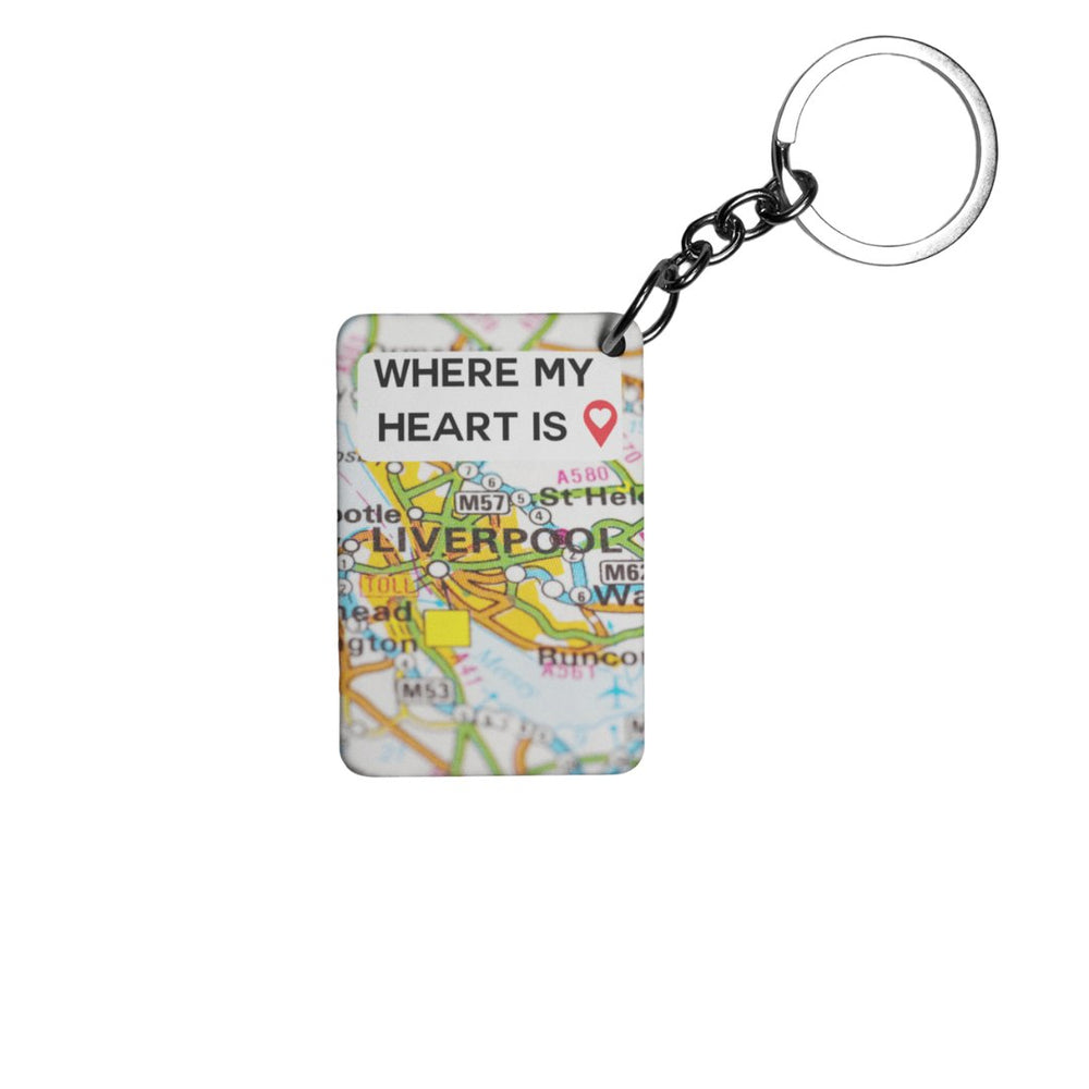 Where My Heart Is Keyring - Keyring - The Scouse Bird Shop