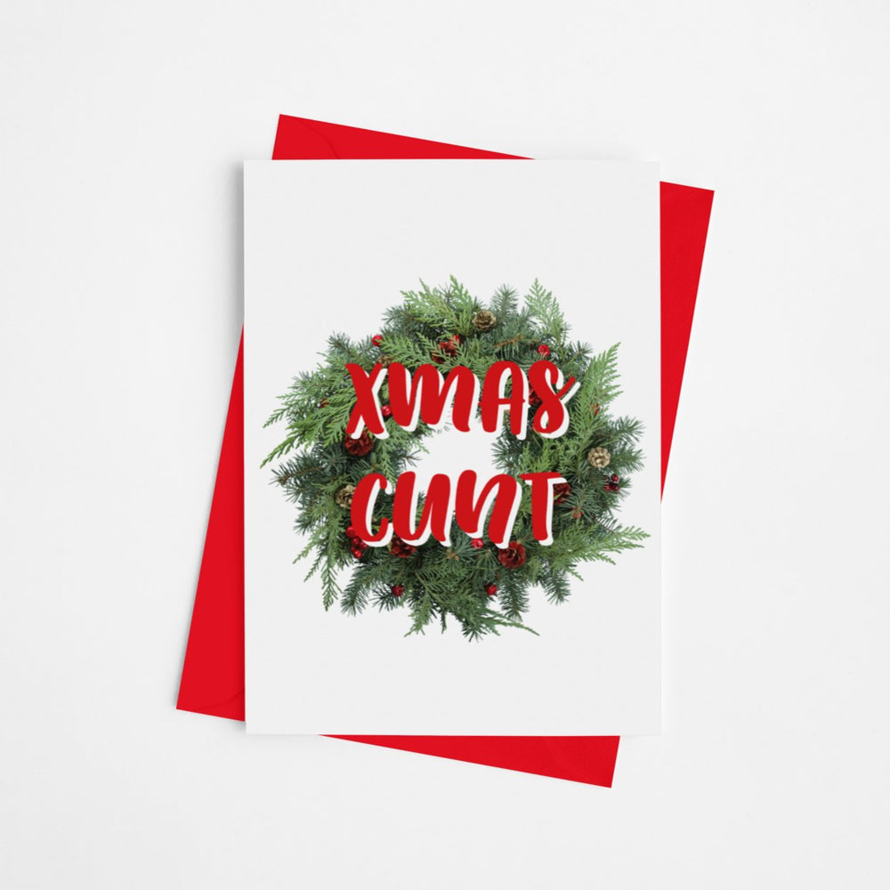 Xmas Cunt Christmas Card - Cards - The Scouse Bird Shop