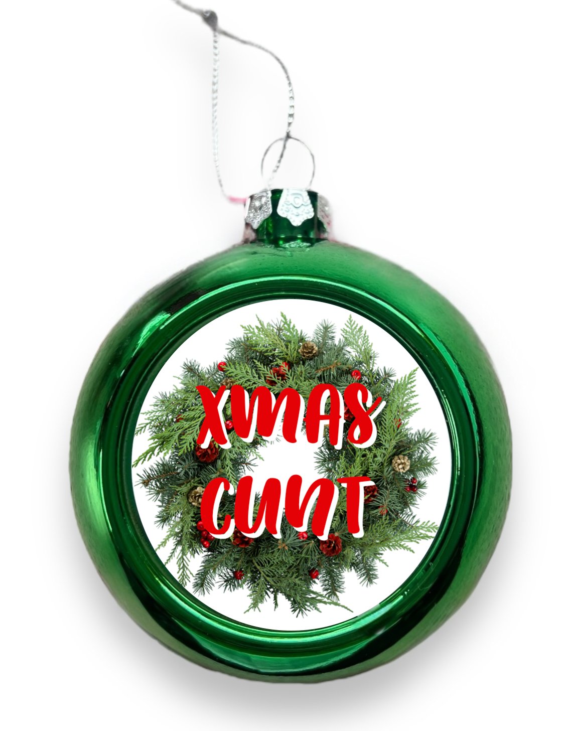 Xmas Cunt Christmas Tree Bauble - Christmas Decoration - The Scouse Bird Shop