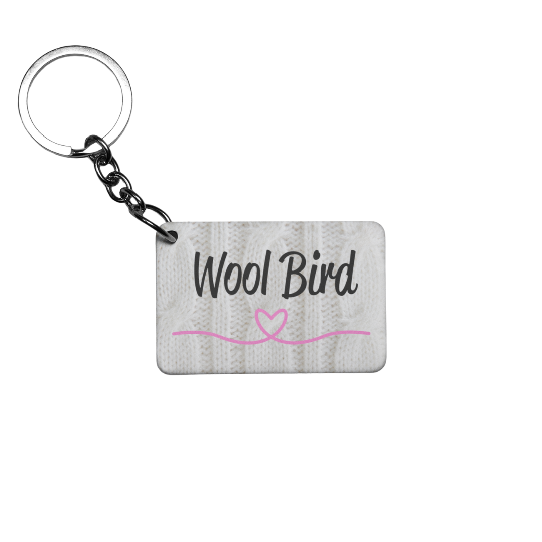 Wool Bird Keyring