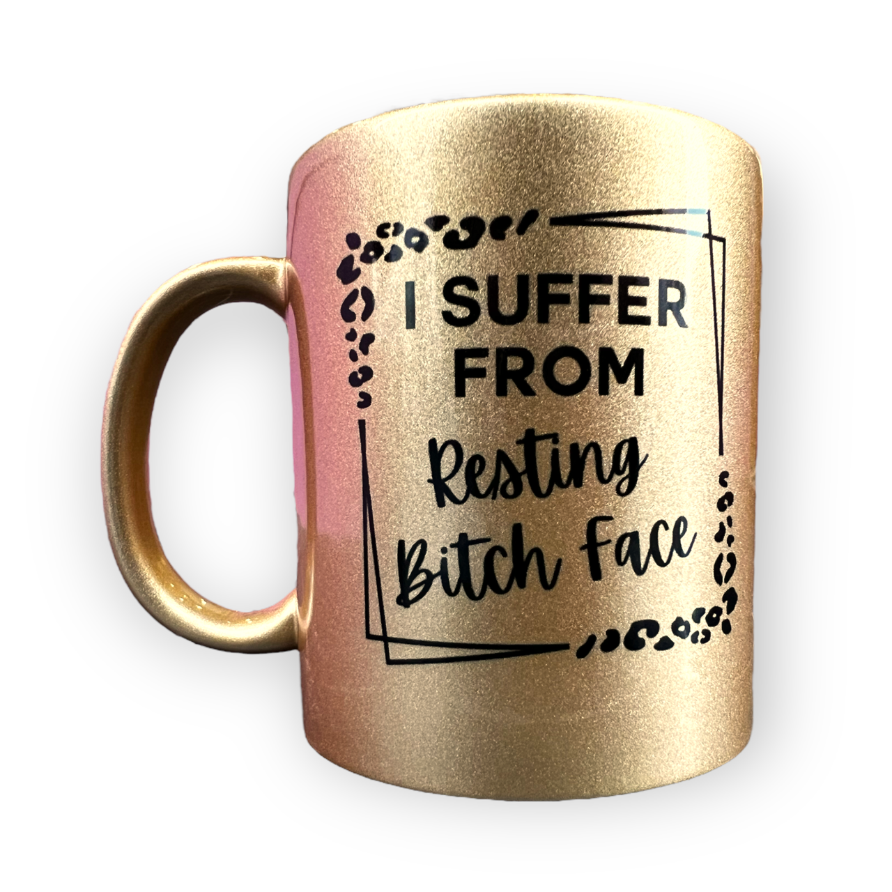 Resting Bitch Face Leopard Print Mug