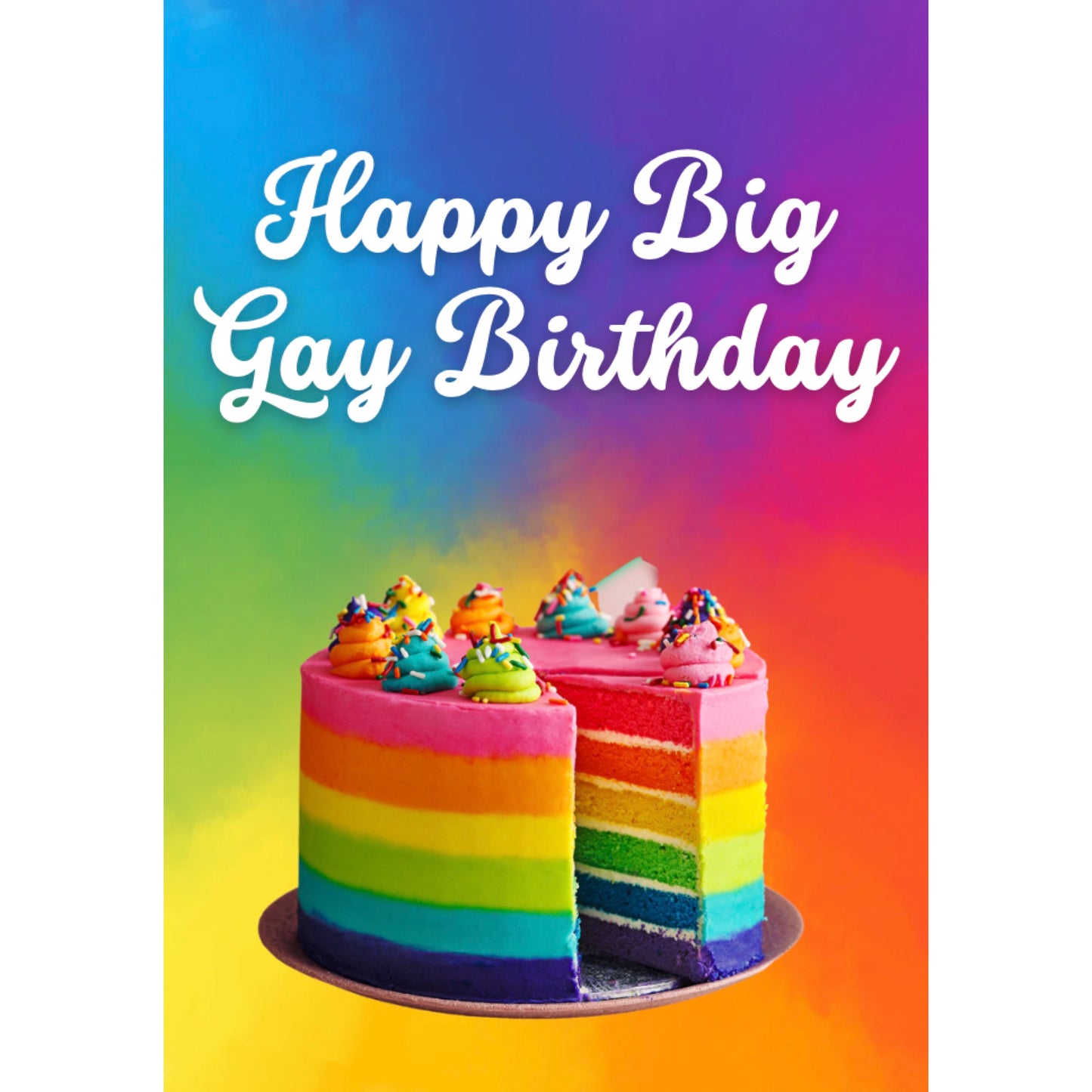 Big Gay Birthday Card