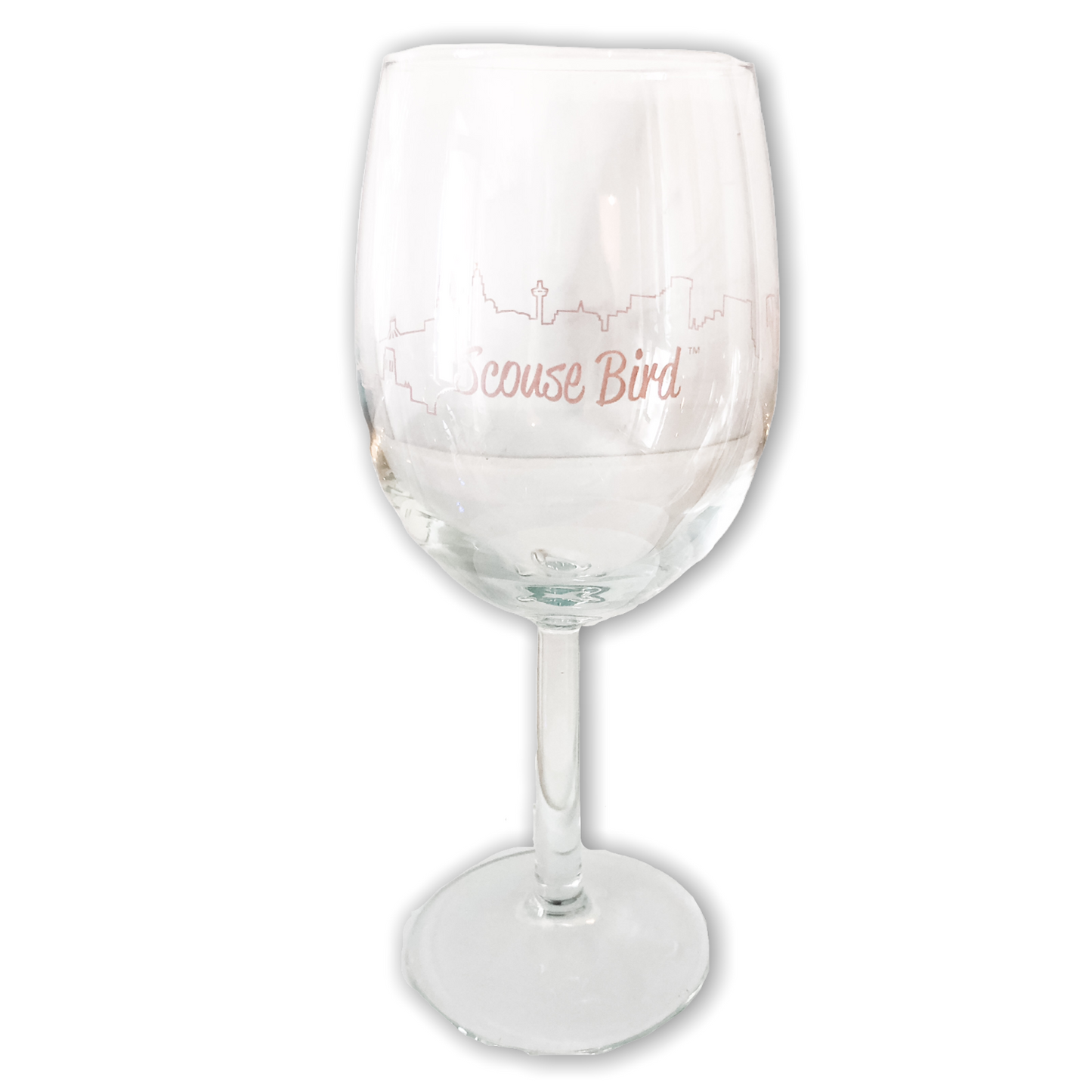 Scouse Bird Liverpool Skyline Wine Glass