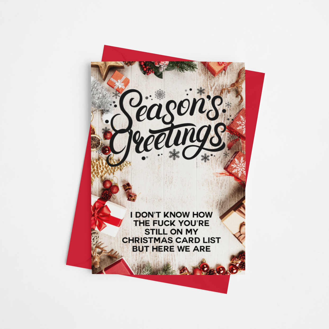 Seasons Greetings Christmas Card